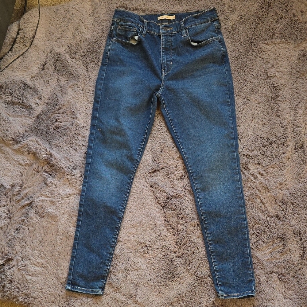 Skinny720 High Rise Premium Denim Med Wash Women's Jeans Size 30